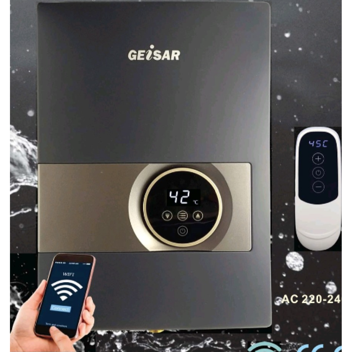 Geisar 捷莎 GSW740 7000W 智能恆溫即熱式電熱水器 (WIFI)